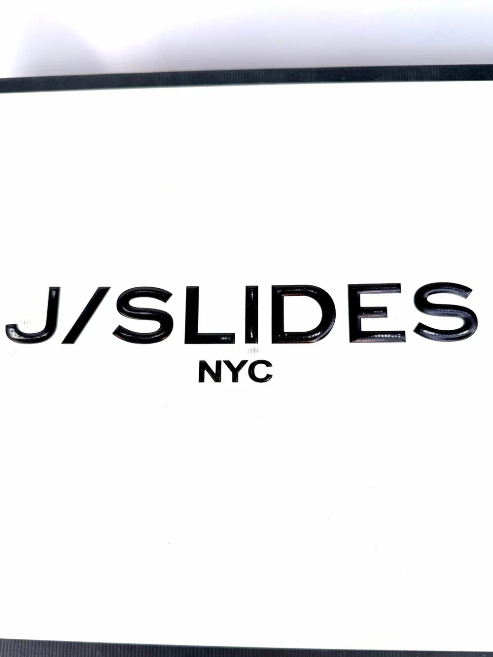 J Slides NYC White Leather Platform Sneakers Size 6 NIB